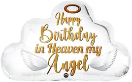 28" Happy Birthday In Heaven Foil Balloon