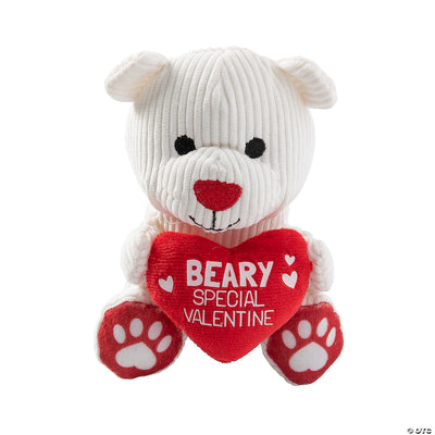 Valentine Stuffed Corduroy Bears Heart