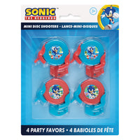 Sonic The Hedgehog Disc Shooter Favors 4 ct.