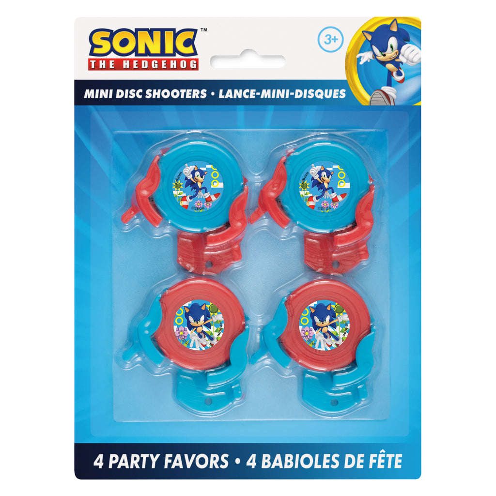 Sonic The Hedgehog Disc Shooter Favors Tattoos  4 ct.