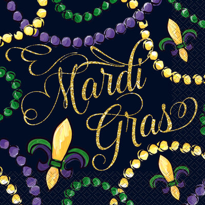 Mardi Gras Luncheon Napkins  16ct