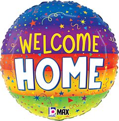 17" Welcome Home Streamers Foil Balloon