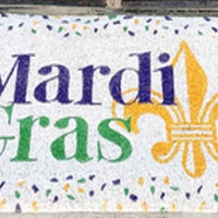 Mardi Gras Door Mat