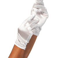 Wrist Length Satin Gloves-Adult