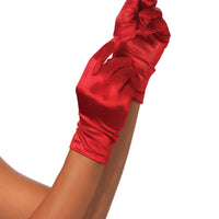 Wrist Length Satin Gloves-Adult