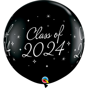 3ft. Class of 2024 Sparkle **(Inflated)*** Latex Balloon 1 ct.