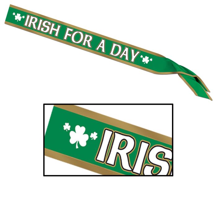 Irish For  A Day Satin Sash