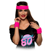 80's Headband Set-Neon Pink