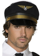 Black Pilot's Cap