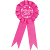 HOT PINK BIRTHDAY GIRL AWARD RIBBON