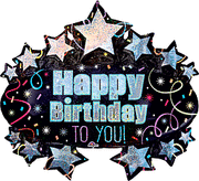 31" Brilliant Birthday Marquee Foil Balloon