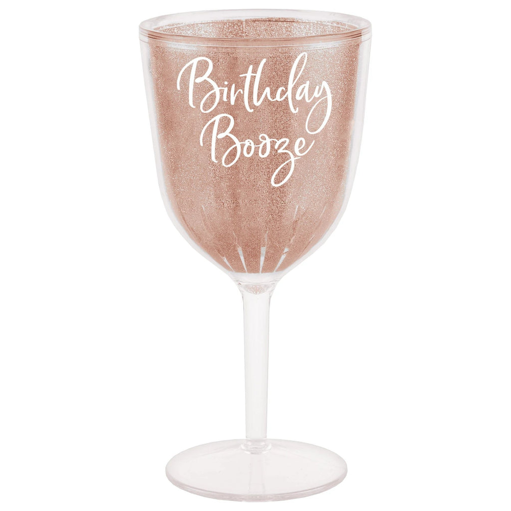 Blush Birthday Wine Goblet