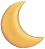 35" Crescent Moon Gold