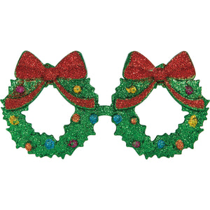 Christmas Wreath Glasses 1 ct.