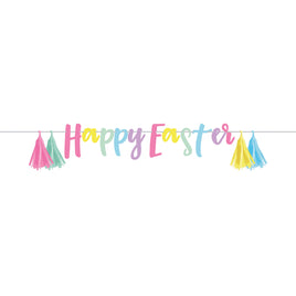 Happy Easter Banner with Tassels 1 ct.