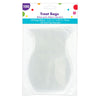 Shaped Cello Basket Bag- Clear  100 ct.