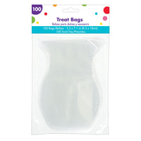 Shaped Cello Basket Bag- Clear  100 ct.