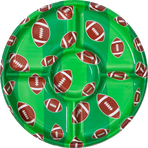 Football Compartment Plastic Tray