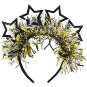 Black, Silver, and Gold NYE Light Up Headband