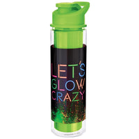 Let's Glow Crazy Plastic Water Bottle