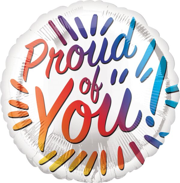 17" Proud of You Foil Balloon