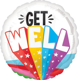 17" Get Well Bursting Type