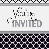 Quatrefoil Grad Invitations  8ct.