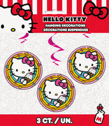 Hello Kitty and Friends Hanging Swirl Decorations  3ct