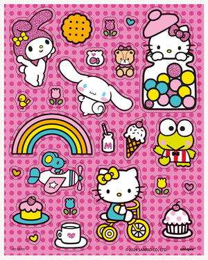 Hello Kitty and Friends Glittery Sticker Sheets  4ct