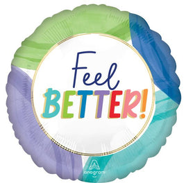 17" Cutout Collage Feel Better Foil Balloon