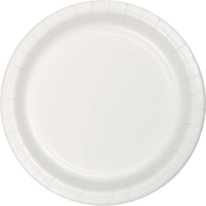 9 in. White Paper Lunch Plates 24 ct.