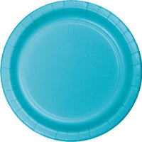 9 in. Bermuda Blue Paper Lunch Plates 24 ct.