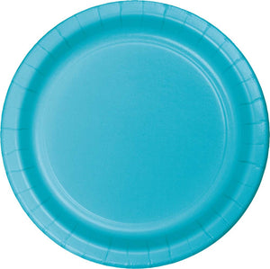 9 in. Bermuda Blue Paper Lunch Plates 24 ct.