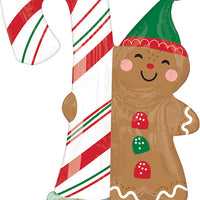 51" Merry Christmas Gingerbread Man Airloonz