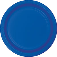 9 in. Cobalt Blue Paper Lunch Plates 24 ct.