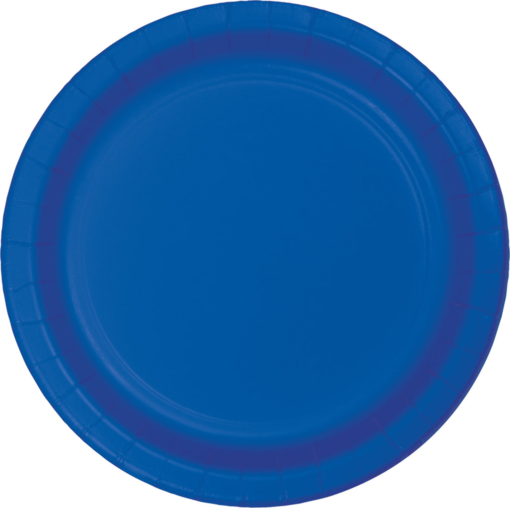 9 in. Cobalt Blue Paper Lunch Plates 24 ct.