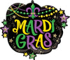 28" Mardi Gras Glittering Beads