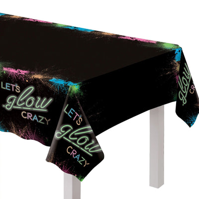 Let's Glow Crazy Plastic Table Cover  54
