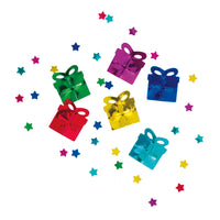 COLORFUL BIRTHDAY SHAPES FOIL CONFETTI 1.2 OZ.