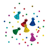 COLORFUL BIRTHDAY SHAPES FOIL CONFETTI 1.2 OZ.