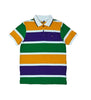 Mardi Gras Thick Rugby Adult Short Sleeve