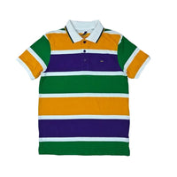 Mardi Gras Thick Rugby Adult Short Sleeve