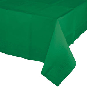 54" X 108" Emerald Green Lined Tablecover 1 ct.