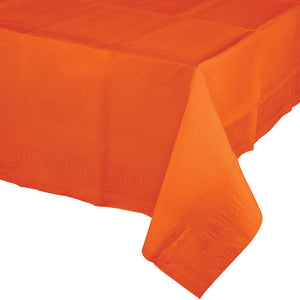 54" X 108" Sunkissed Orange Lined Tablecover 1 ct.