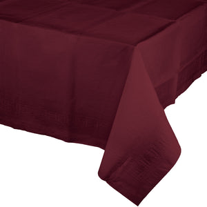 54" X 108" Burgundy Lined Tablecover 1 ct.