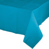 54" X 108" Turquoise Lined Tablecover 1 ct.