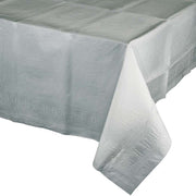 54" X 108" Shimmering Silver Lined Tablecover 1 ct.