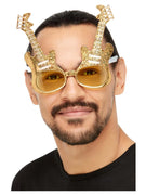 Gold Electric Guitar Glasses