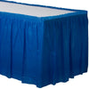 21' x 29" Plastic Table Skirt - Bright Royal Blue 1 ct.