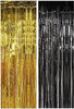 Gold & Black Foil Fringe Curtain 3FT. X 8FT.